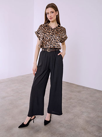 Παντελόνα με ανάγλυφες ρίγες SQ9844.1660+1