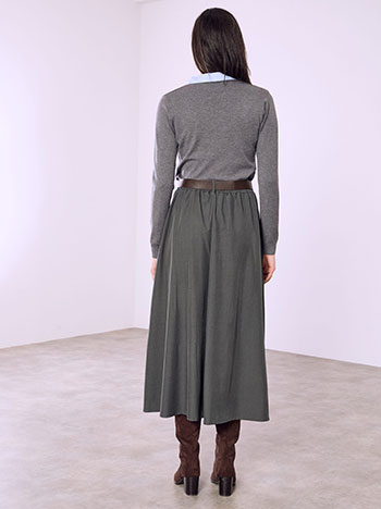 Φούστα μάξι με πιέτες SQ9844.2203+2 φωτογραφία