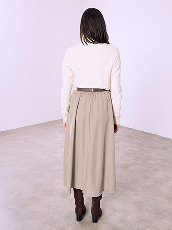 Φούστα μάξι με πιέτες SQ9844.2203+3 φωτογραφία