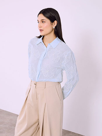 Πουκάμισο με κεντητά σχέδια SQ9844.3002+1