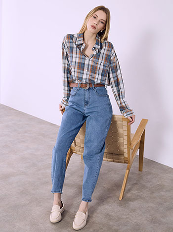 Πουκάμισο καρό με τσέπη SQ9844.3043+1