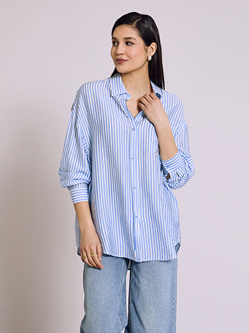 Πουκάμισο ριγέ oversized SQ9844.3149+1