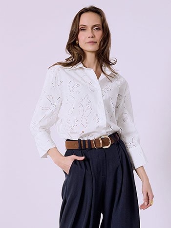 Πουκάμισο βαμβακερό κεντητό SQ9844.3328+1