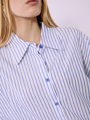 Πουκάμισο ριγέ μεταλλιζέ SQ9844.3976+1