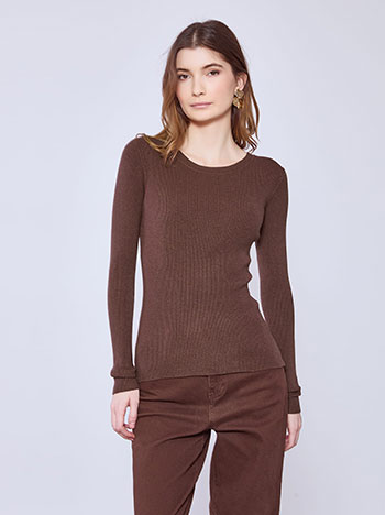 Μπλούζα ριπ μονόχρωμη SQ9844.4035+2