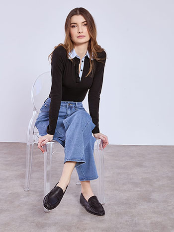 Κορμάκι με γιακά πουκάμισου SQ9844.4039+2