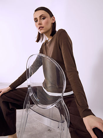 Μπλούζα με διπλό τελείωμα SQ9844.4105+3