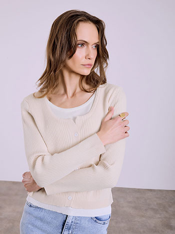 Μπλούζα με όψη ζακέτας SQ9844.4619+4