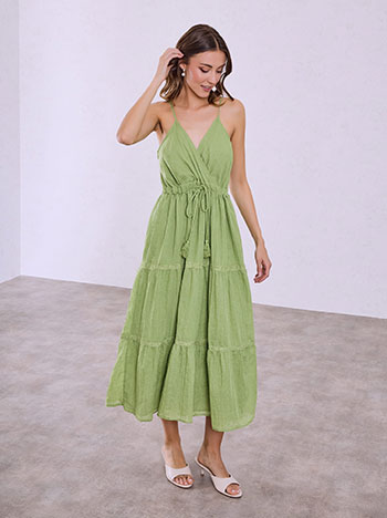 Φόρεμα μάξι από βαμβάκι SQ9844.8121+5