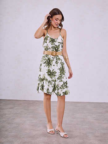 Φόρεμα με βολάν στο τελείωμα SQ9844.8139+4