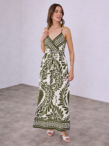 Φόρεμα εμπριμέ μάξι SQ9844.8232+5