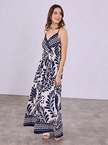 Φόρεμα εμπριμέ μάξι SQ9844.8232+4