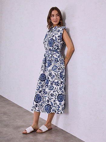 Φόρεμα μίντι φλοράλ κεντητό SQ9844.8518+3