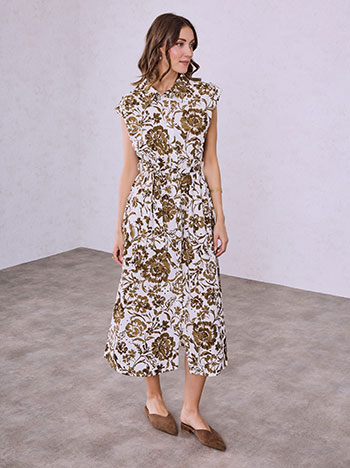 Φόρεμα μίντι φλοράλ κεντητό SQ9844.8518+2