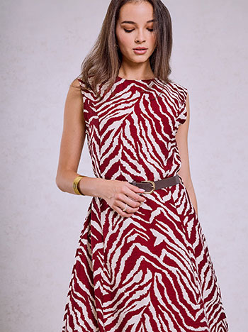 Φόρεμα μίντι με animal print SQ9844.8563+3