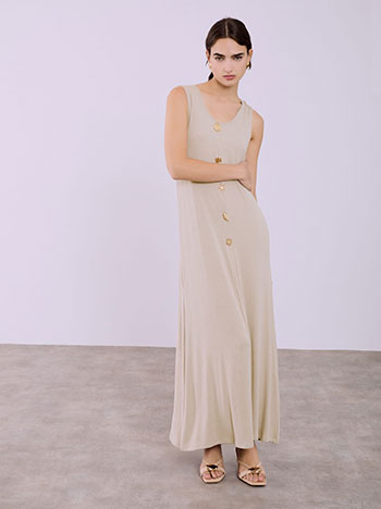 Φόρεμα μάξι με διακοσμητικά στοιχεία SQ9844.8605+3