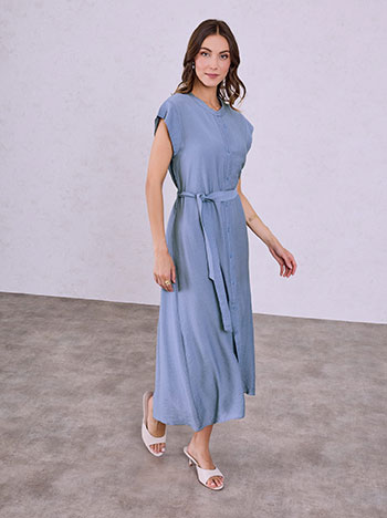 Σεμιζιέ φόρεμα με βισκόζη SQ9844.8816+4