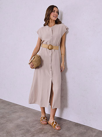 Σεμιζιέ φόρεμα με βισκόζη SQ9844.8816+6