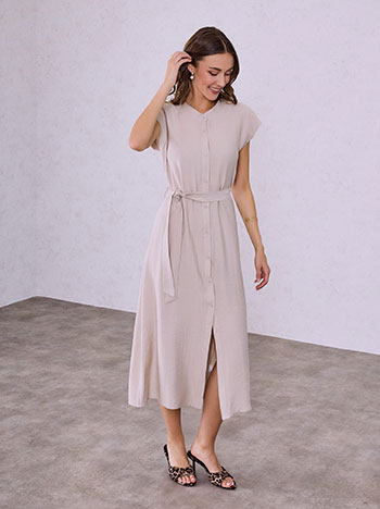 Σεμιζιέ φόρεμα με βισκόζη SQ9844.8816+2