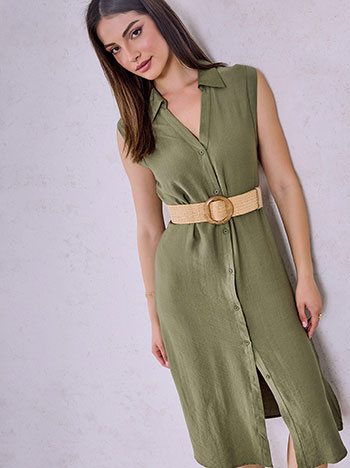 Σεμιζιέ φόρεμα με βισκόζη SQ9844.8823+5