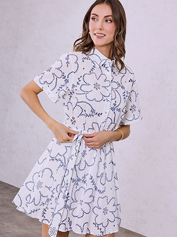 Φόρεμα μίνι με διάτρητες λεπτομέρειες SQ9844.8829+4