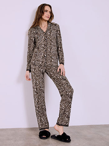 Σετ πιτζάμας με animal print SQ9858.0333+2
