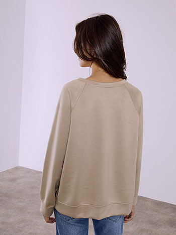 Φούτερ με ανάγλυφο λουλούδι SQ9864.4611+2