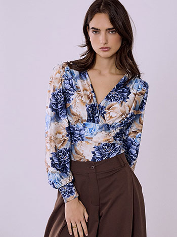 Κορμάκι φλοράλ με σούρες SQ9875.4078+4