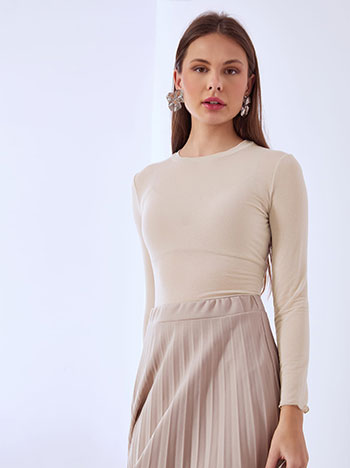 Μπλούζα μονόχρωμη με βισκόζη SQ9975.4989+4