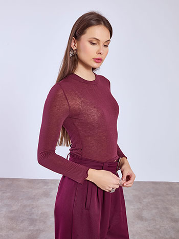 Μπλούζα μονόχρωμη με βισκόζη SQ9975.4989+5