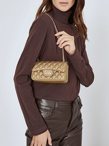 Τσαντάκι καπιτονέ με αλυσίδα WR1019.A626+3