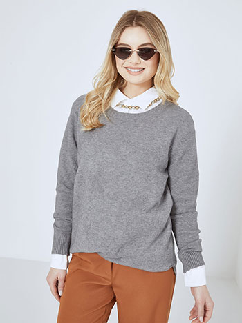 Πουλόβερ με ανάγλυφα αστέρια WR7599.4306+2