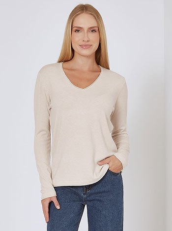 Πουλόβερ με αφινίριστες λεπτομέρειες WR7612.4320+9