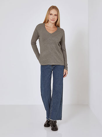 Πουλόβερ με αφινίριστες λεπτομέρειες WR7612.4320+3 φωτογραφία