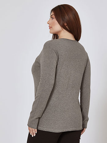 Πουλόβερ με αφινίριστες λεπτομέρειες WR7612.4320+3 φωτογραφία