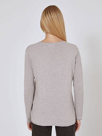 Πουλόβερ με αφινίριστες λεπτομέρειες WR7612.4320+2 φωτογραφία