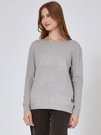 Πουλόβερ με στρογγυλή λαιμόκοψη WR7612.4379+3