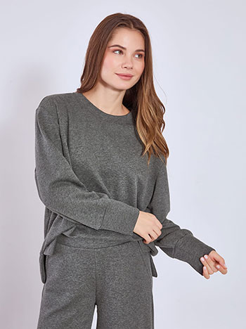 Μπλούζα ασύμμετρη με απαλή υφή WT0028.4929+1