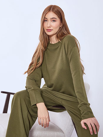 Μπλούζα ασύμμετρη με απαλή υφή WT0028.4929+8