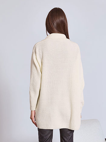 Ζακέτα μακριά πλεκτή ριπ WT1010.5001+2 φωτογραφία