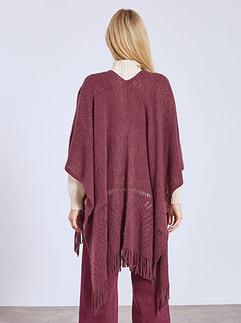 Κάπα πλεκτή με κρόσια WT1018.9090+4 φωτογραφία