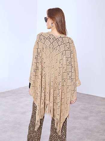 Κάπα πλεκτή με διάτρητα σχέδια WT1018.9206+3 φωτογραφία