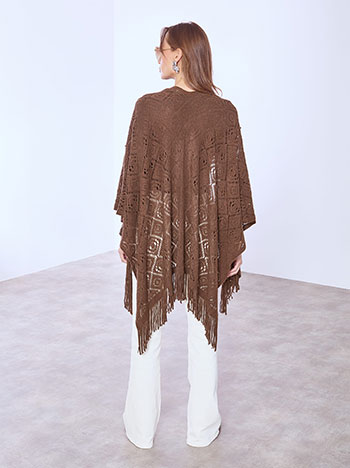 Κάπα πλεκτή με διάτρητα σχέδια WT1018.9206+4 φωτογραφία