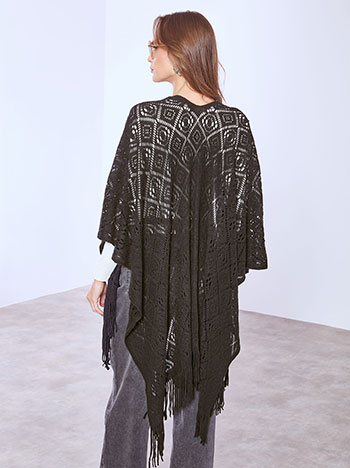 Κάπα πλεκτή με διάτρητα σχέδια WT1018.9206+2 φωτογραφία