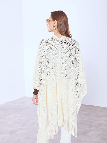 Κάπα πλεκτή με διάτρητα σχέδια WT1018.9206+1 φωτογραφία