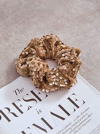 Celestino Λαστιχάκι μαλλιών βελούδινο με παγιέτες WT1018.A050+3