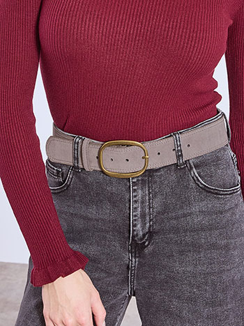 Ζώνη με όψη σουέντ WT1018.A112+6