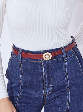 Celestino Ζώνη δερματίνης με πέρλες WT1018.A116+4