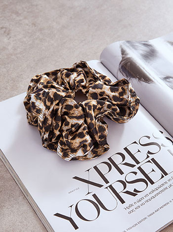 Λαστιχάκι μαλλιών λεοπάρ WT1018.A363+1