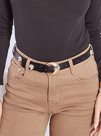 Ζώνη δερματίνης με πέρλες WT1018.A815+1